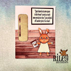 Riley and Company Funny Bones Space in the Freezer Cling Stamp rwd-1226 bunny