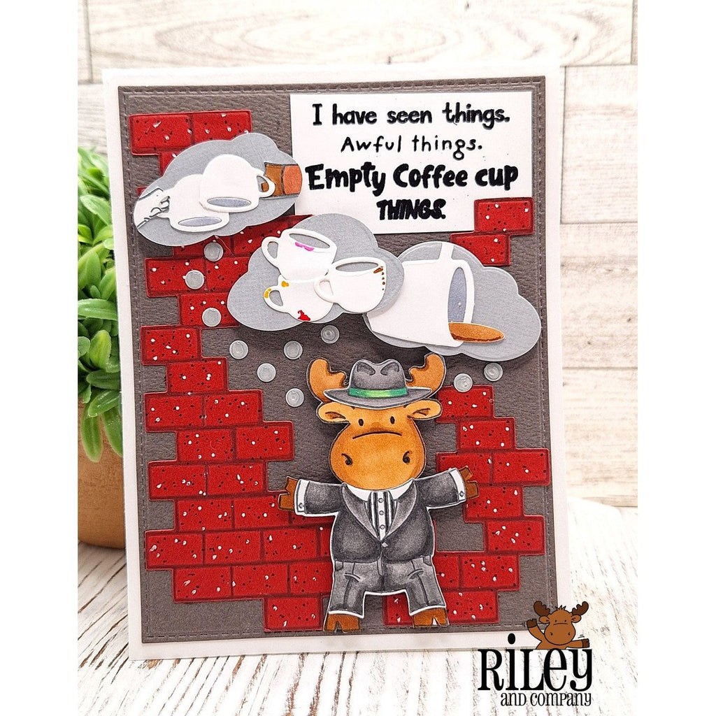 Riley and Company Funny Bones I Have Seen Awful Things Clear Stamp rwd-1230 gangster