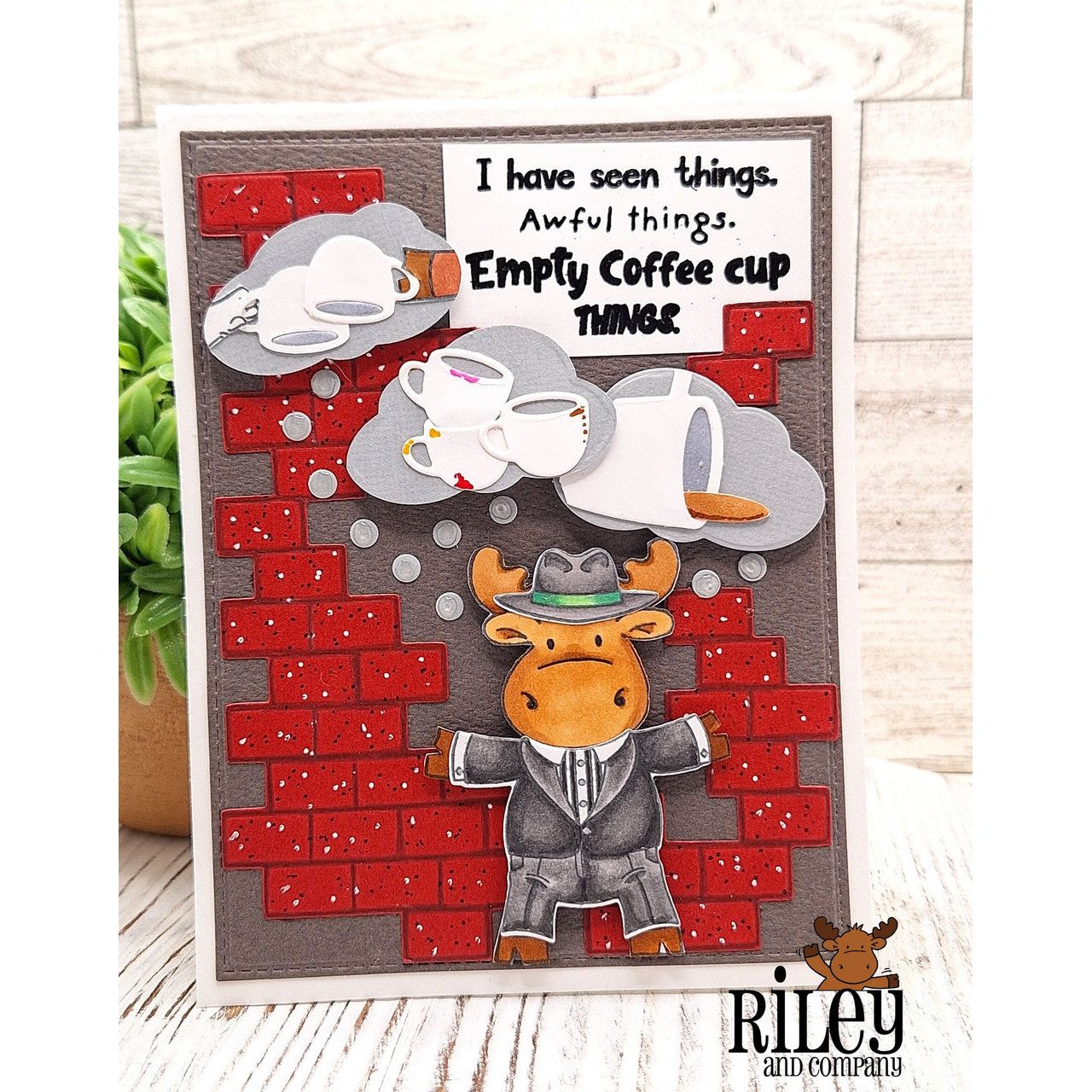 Riley and Company Funny Bones I Have Seen Awful Things Clear Stamp rwd-1230 gangster
