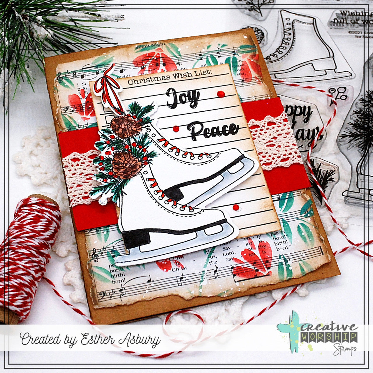 Creative Worship Floral Flourishes Layering Stencils cws-st-24-12
