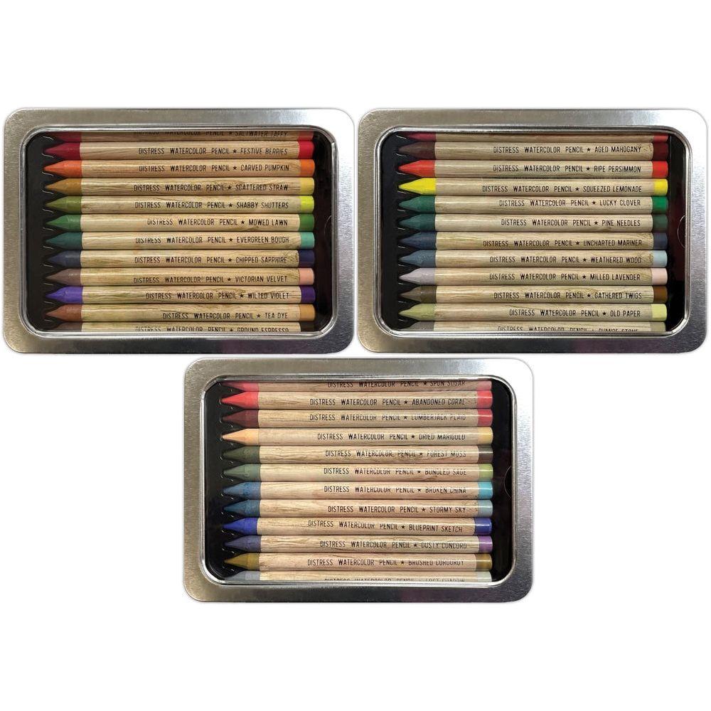 Tim Holtz Distress Watercolor Pencils Sets 4, 5, 6 Bundle Ranger