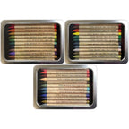 Tim Holtz Distress Watercolor Pencils Sets 4, 5, 6 And 2 Pack Bundle Ranger Frontal View