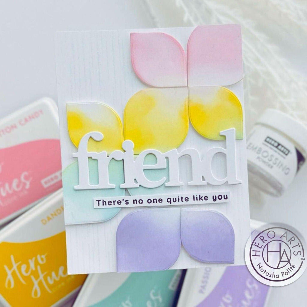 Hero Arts Cling Stamp Rain Texture Bold Prints cg929 friend