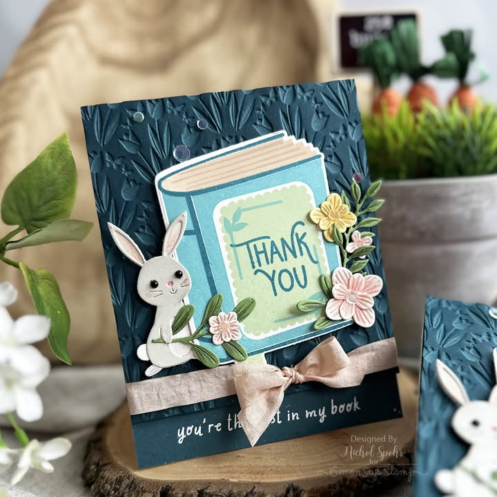 Simon Says Stamps and Dies One for the Books set928ob Favorite Things Thanks Card | color-code:ALT07