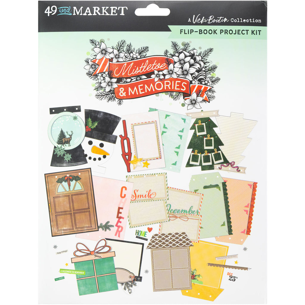 49 and Market Mistletoe and Memories Flip Book Kit vbm-32772