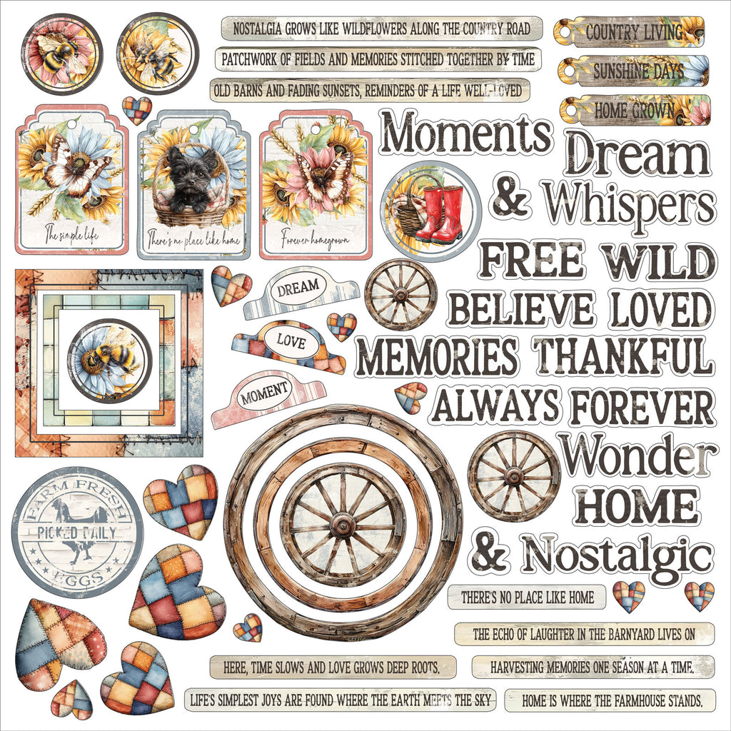49 and Market Whispering Way Chipboard Set jww-34219 image 2