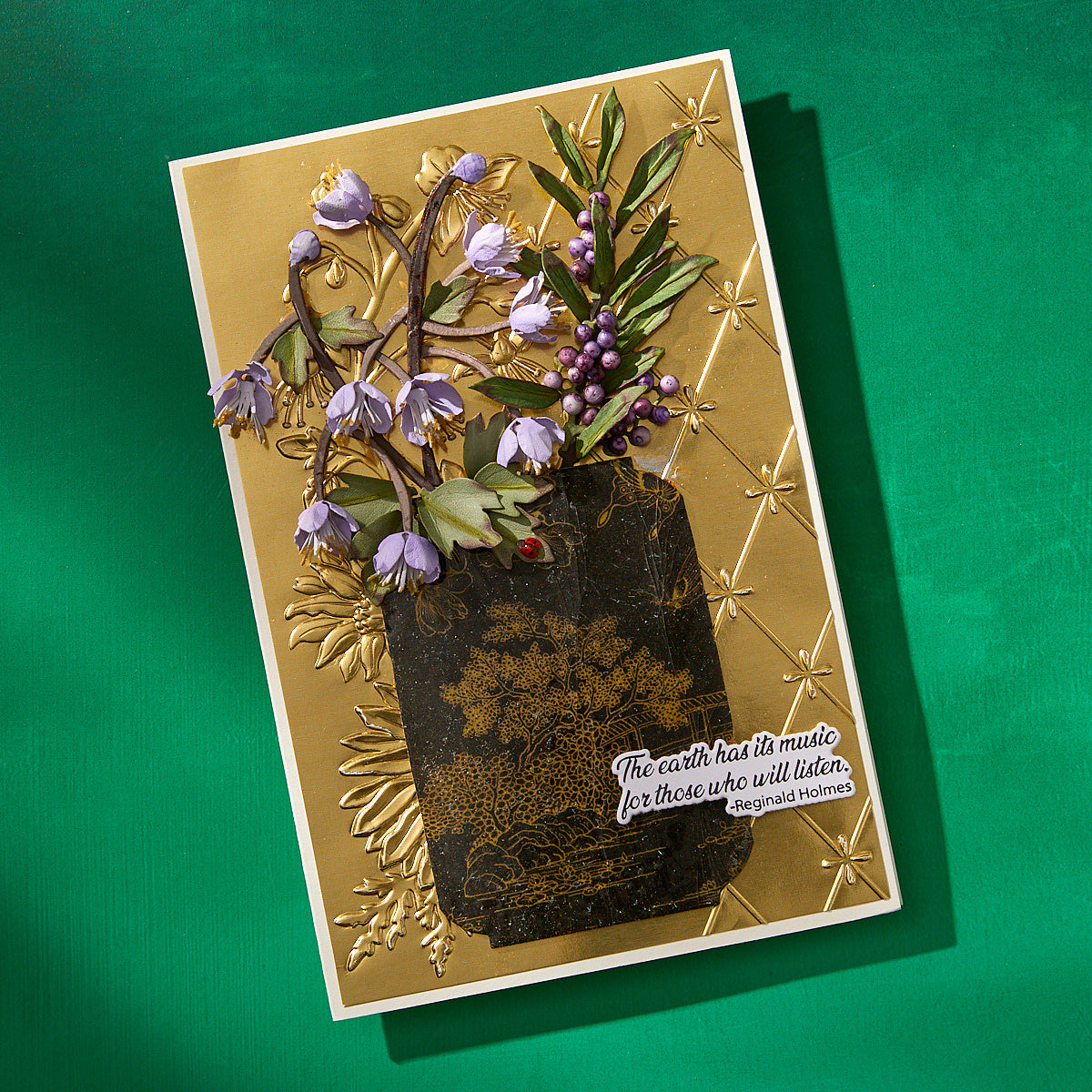 Spellbinders Wildly Beautiful 3D Embossing Folder e3d-117 music
