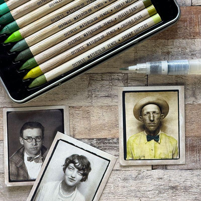 Tim Holtz Distress Watercolor Pencils Set 6 Ranger tdh83603 Vintage Photos | color-code:ALT03