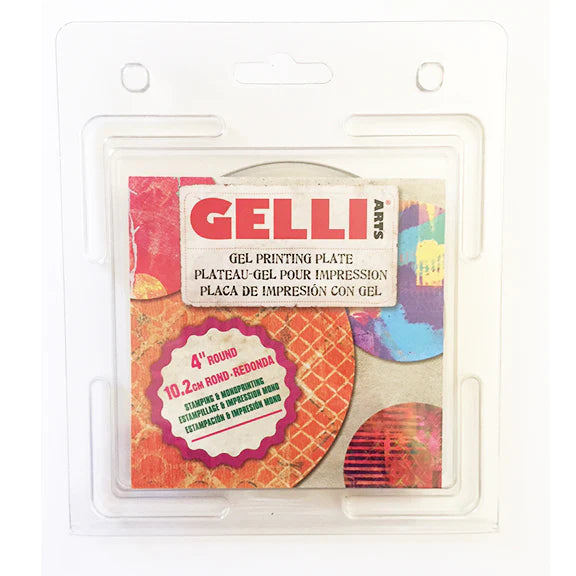 Gelli Arts 4-inch Round Reusable Gel Printing Plate