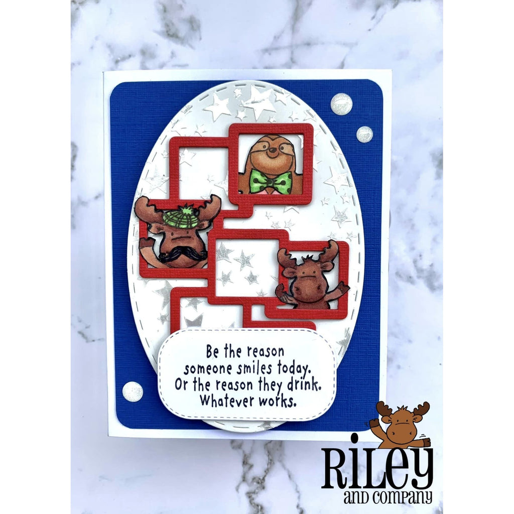 Riley And Company Funny Bones Be The Reason Clear Stamp rwd-1160