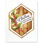 Penny Black Shiplap Hexagon Thin Metal Creative Die 51-782 christmas