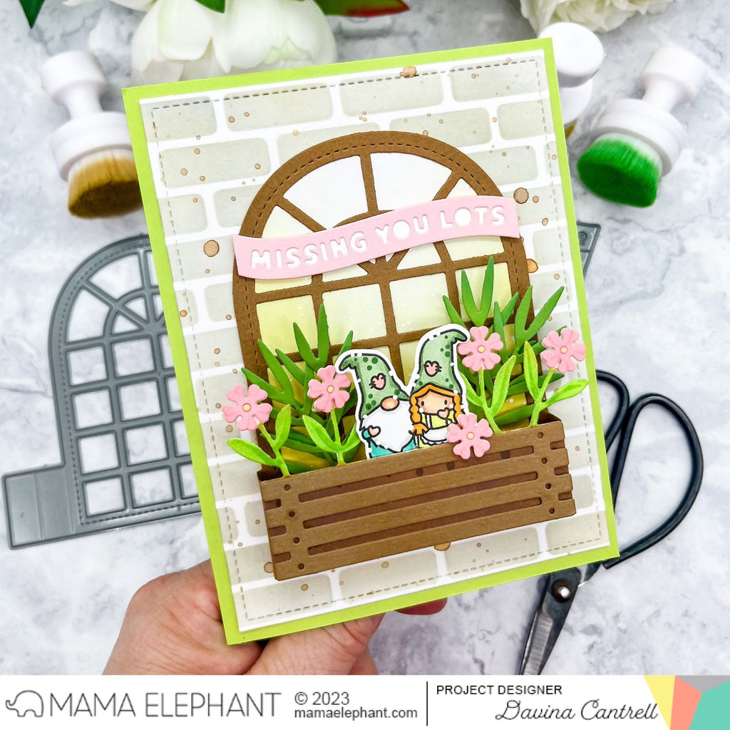 Mama Elephant Banner Greetings Creative Cuts Steel Dies missing you