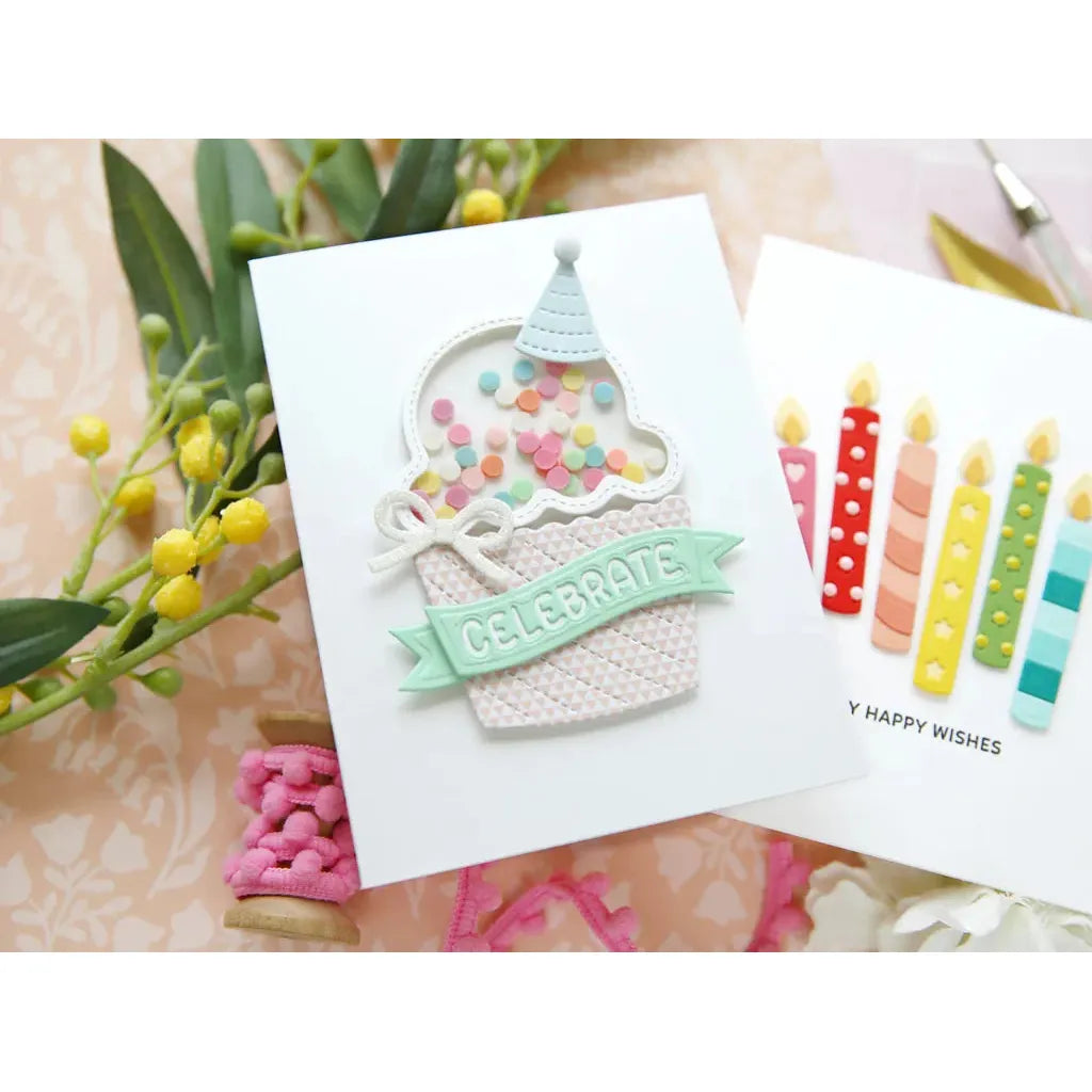 Pretty Pink Posh Birthday Cupcakes Dies celebrate | color-code:ALT03