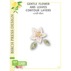Birch Press Design Gentle Flower and Leaves Contour Layers Dies 57491