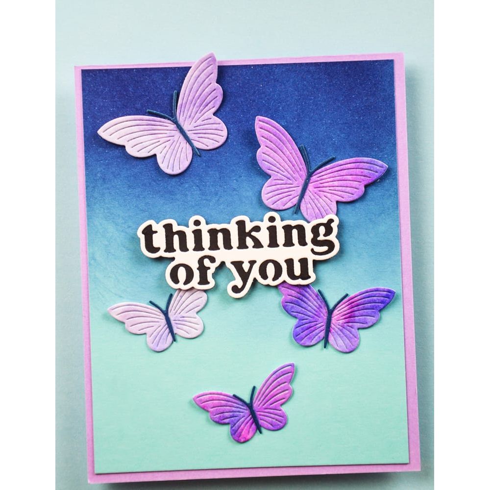 Birch Press Design Linear Boho Butterflies Dies 57574