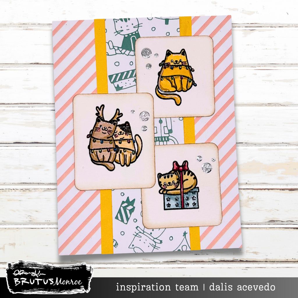 Brutus Monroe Kitten Christmas 6x6 Paper Pad bru8513