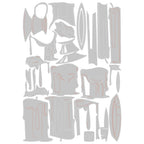 Tim Holtz Sizzix Candleshop, Colorize Thinlits Dies 666331 line art