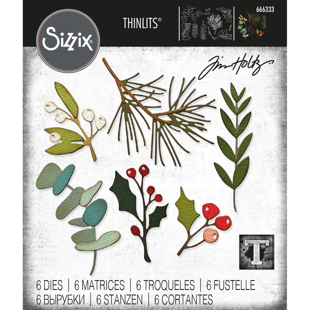 Tim Holtz Sizzix Festive Gatherings Thinlits Dies 666333