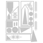Tim Holtz Sizzix Holiday Blocks Thinlits Dies 666335 line art