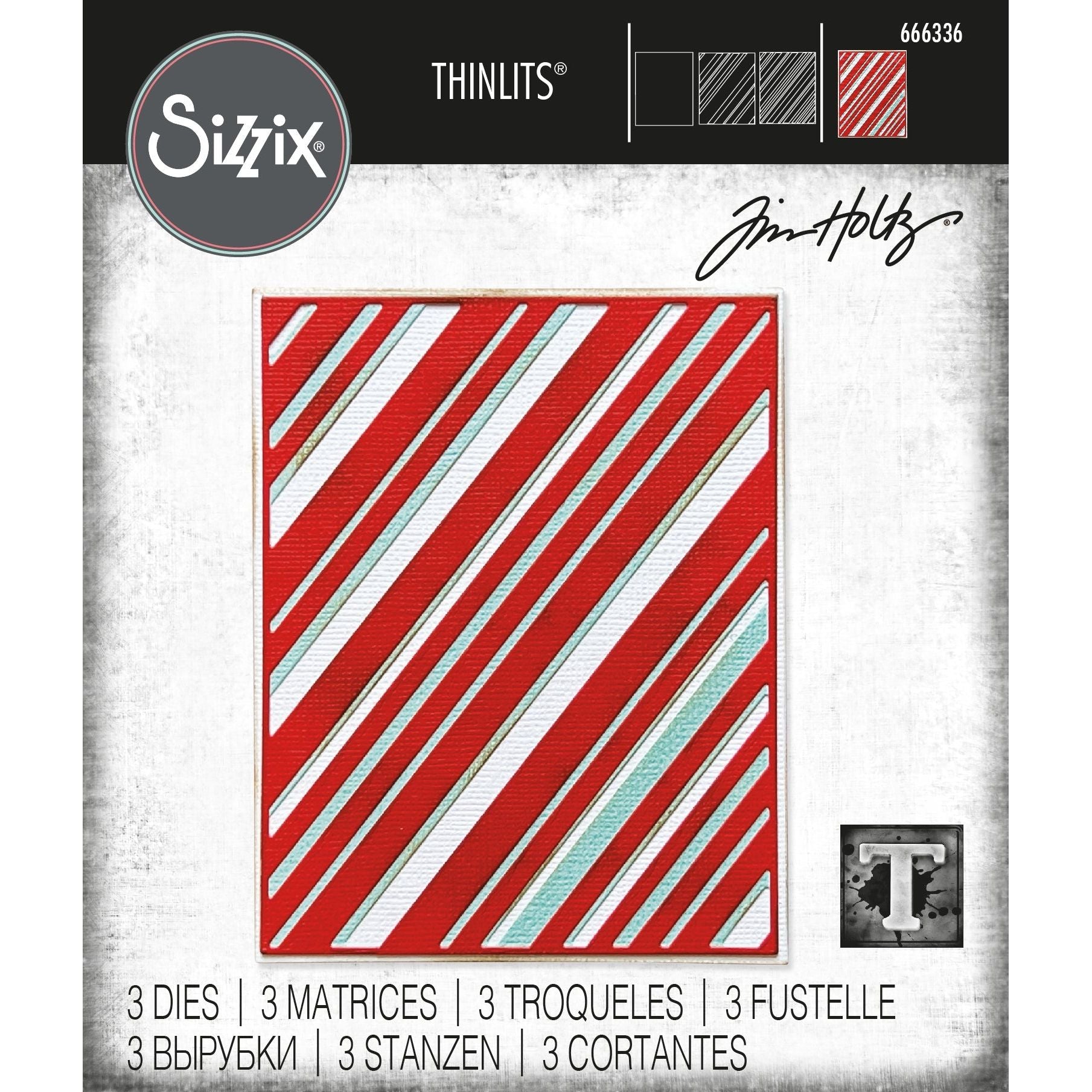 Tim Holtz Sizzix Layered Stripes Thinlits Dies 666336