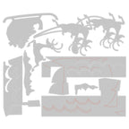 Tim Holtz Sizzix Reindeer Sleigh Thinlits Dies 666337 line art
