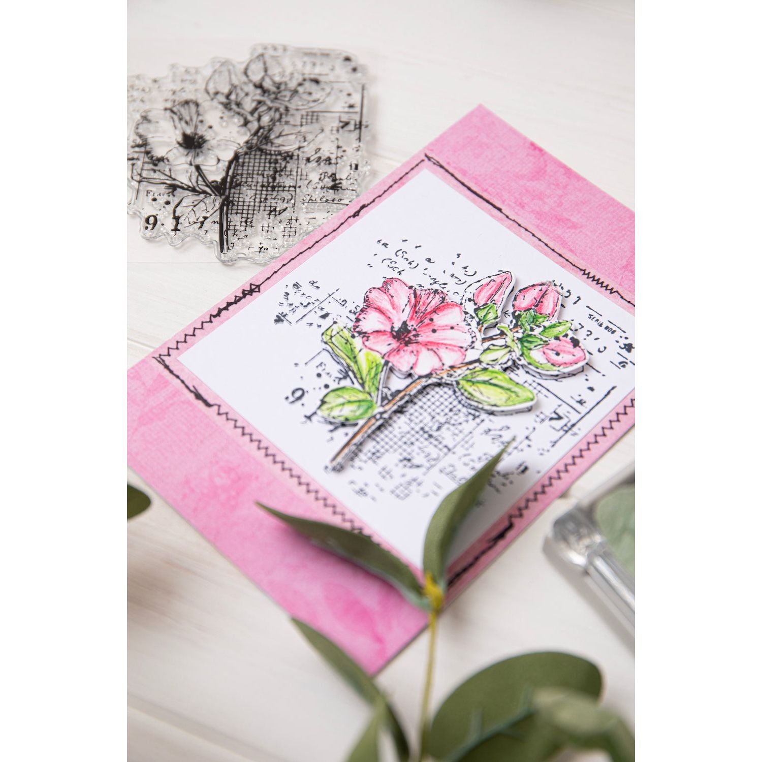 Sizzix and 49 and Market Floral Mix Cluster Framelits Die and Stamp Set 666632 blooms