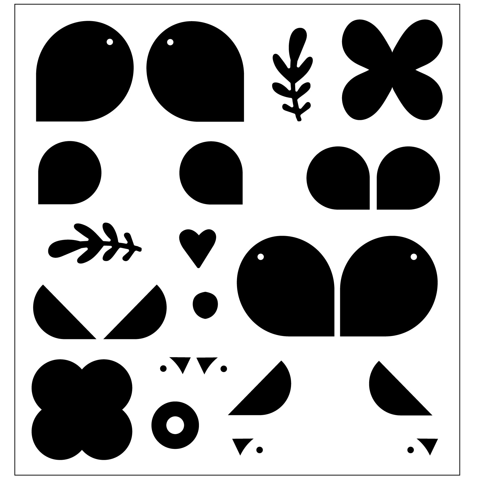 Sizzix Birds and Blooms 2 Dies and Stamps Bundle