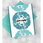 Pinkfresh Studio Floral Round Frame Die 217423 Just A Hello Card | color-code:ALT04