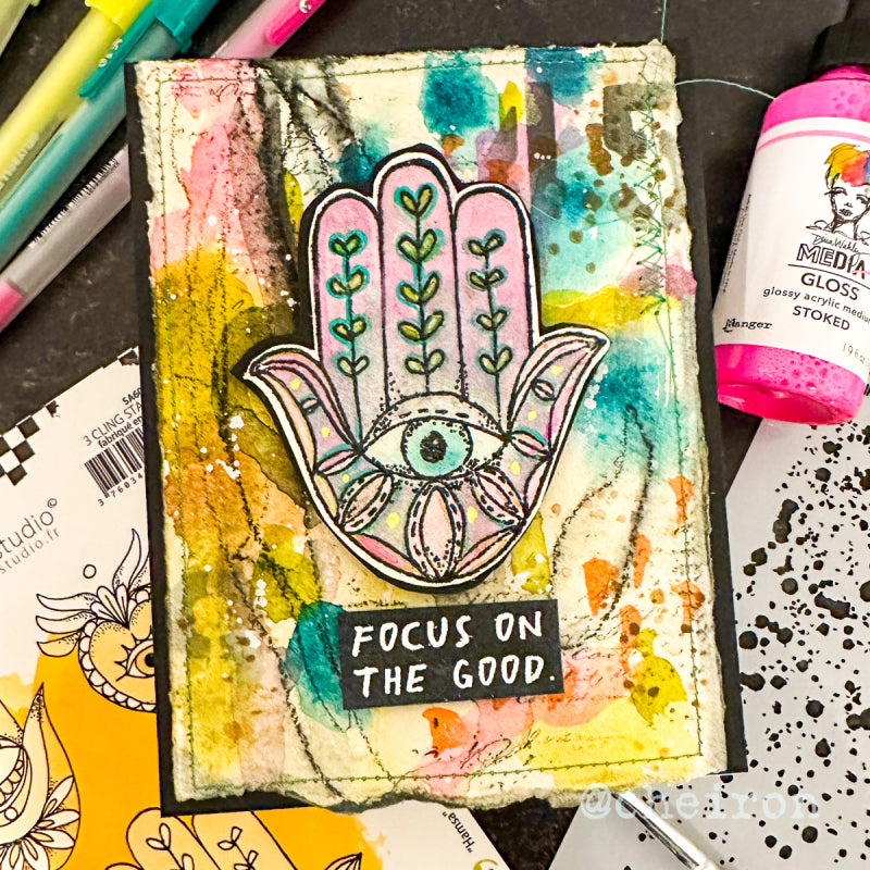 Tim Holtz Layering Stencil SPECKLES THS021 focus on the good | color-code:ALT01