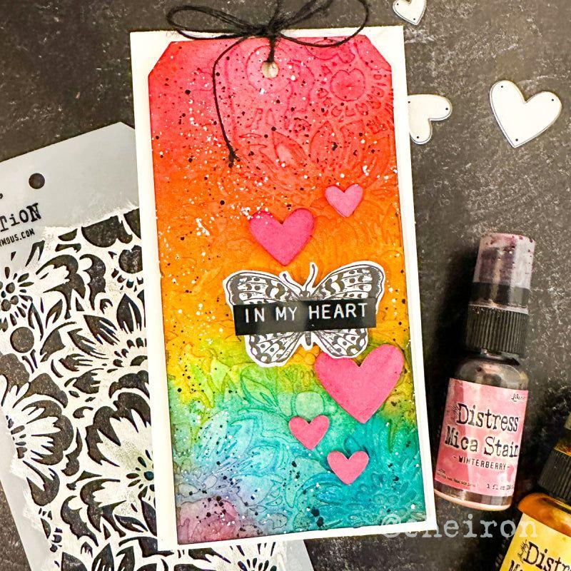Tim Holtz Sizzix Vault Lovebirds Thinlits Dies 666566 in my heart | color-code:ALT03
