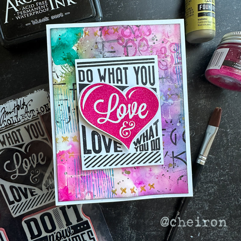 Tim Holtz Cling Rubber Stamps MOTIVATION 3 CMS291