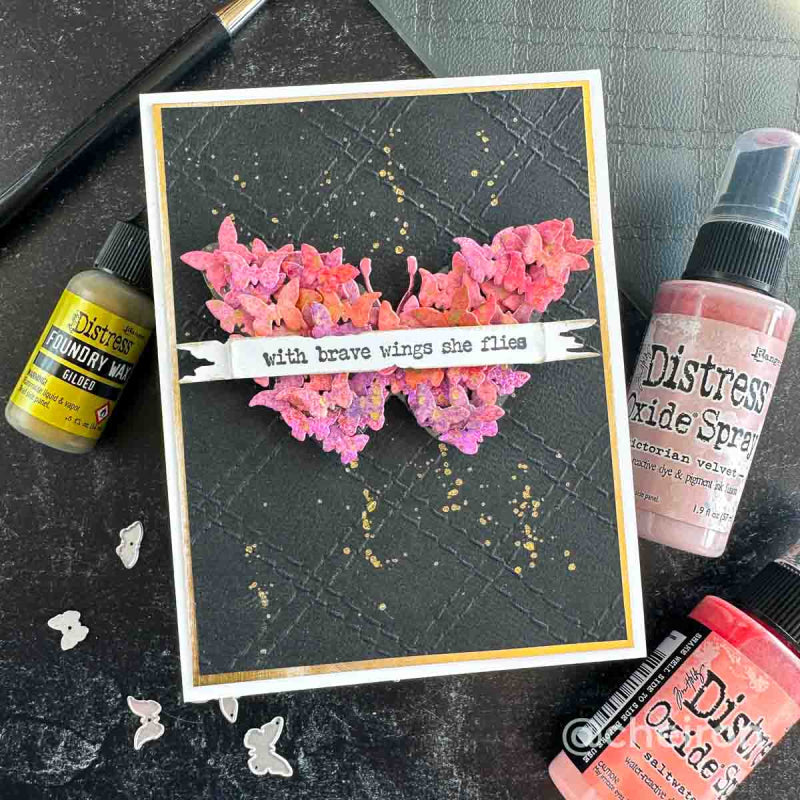 Tim Holtz Sizzix Vault Scribbly Butterfly Thinlits Dies 666564 wings | color-code:ALT01
