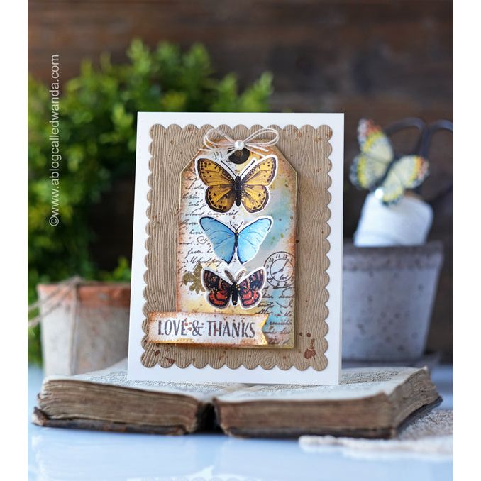 Hero Arts Nesting TAG DIES DI197 love and thanks