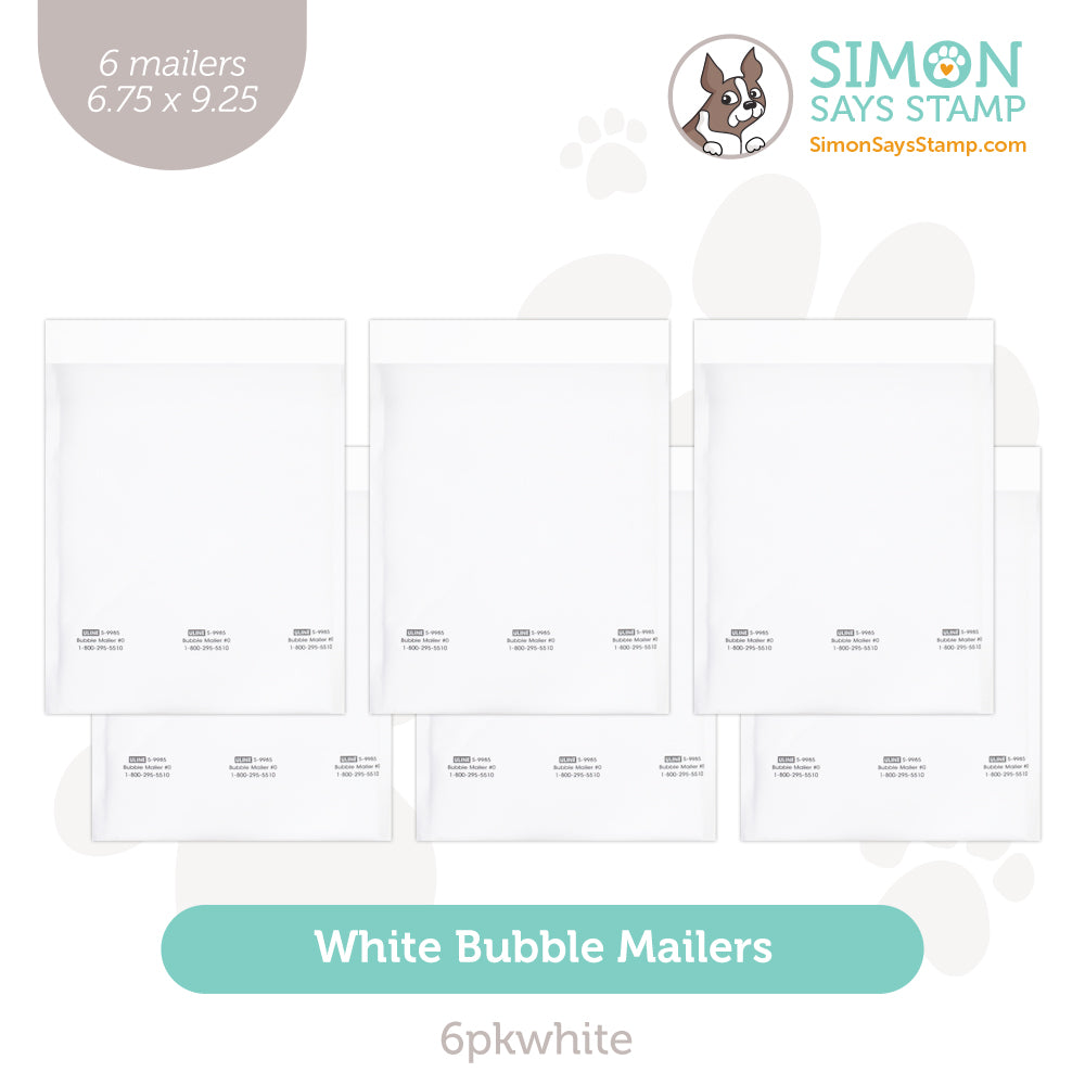 Simon Says Stamp White Bubble Mailers 6-Pack 6pkwhite Rain or Shine