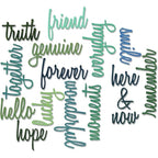 Tim Holtz Sizzix FRIENDSHIP WORDS SCRIPT Thinlits Die 660225