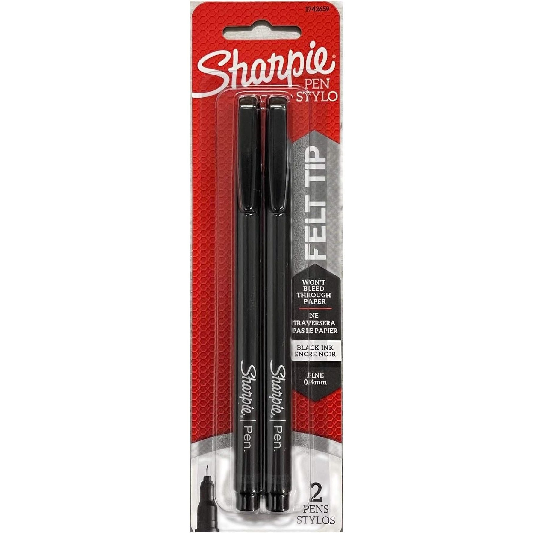 Sharpie BLACK FINE POINT Writing Pens 1742659
