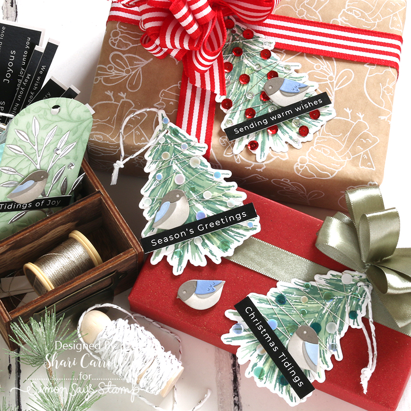 Simon Says Stamp Fresh Air Holiday Tree Wafer Dies sssd112909c Season Of Wonder Christmas Tags | color-code:ALT04