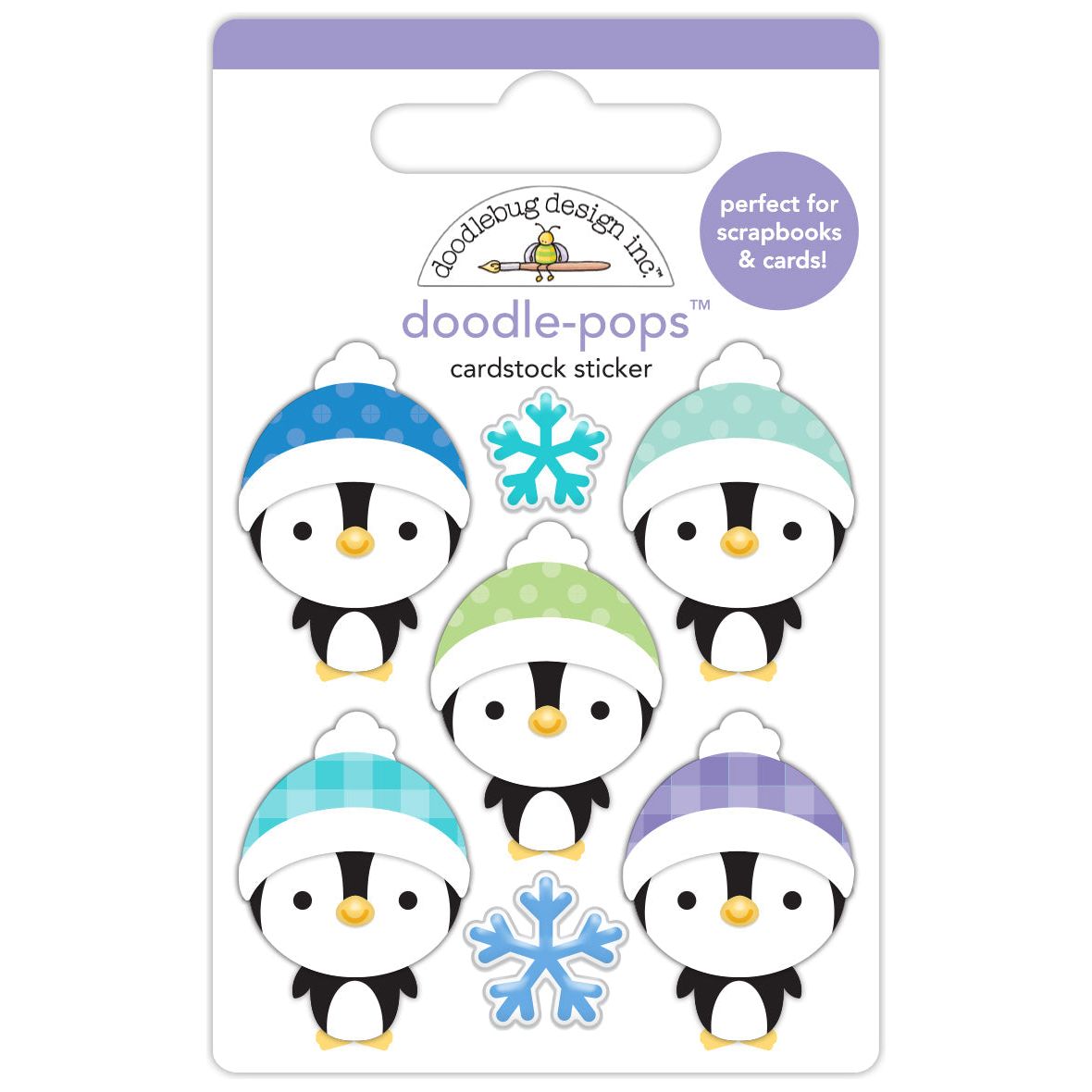 Doodlebug Penguin Pals Doodle-Pops 3D Stickers 8357