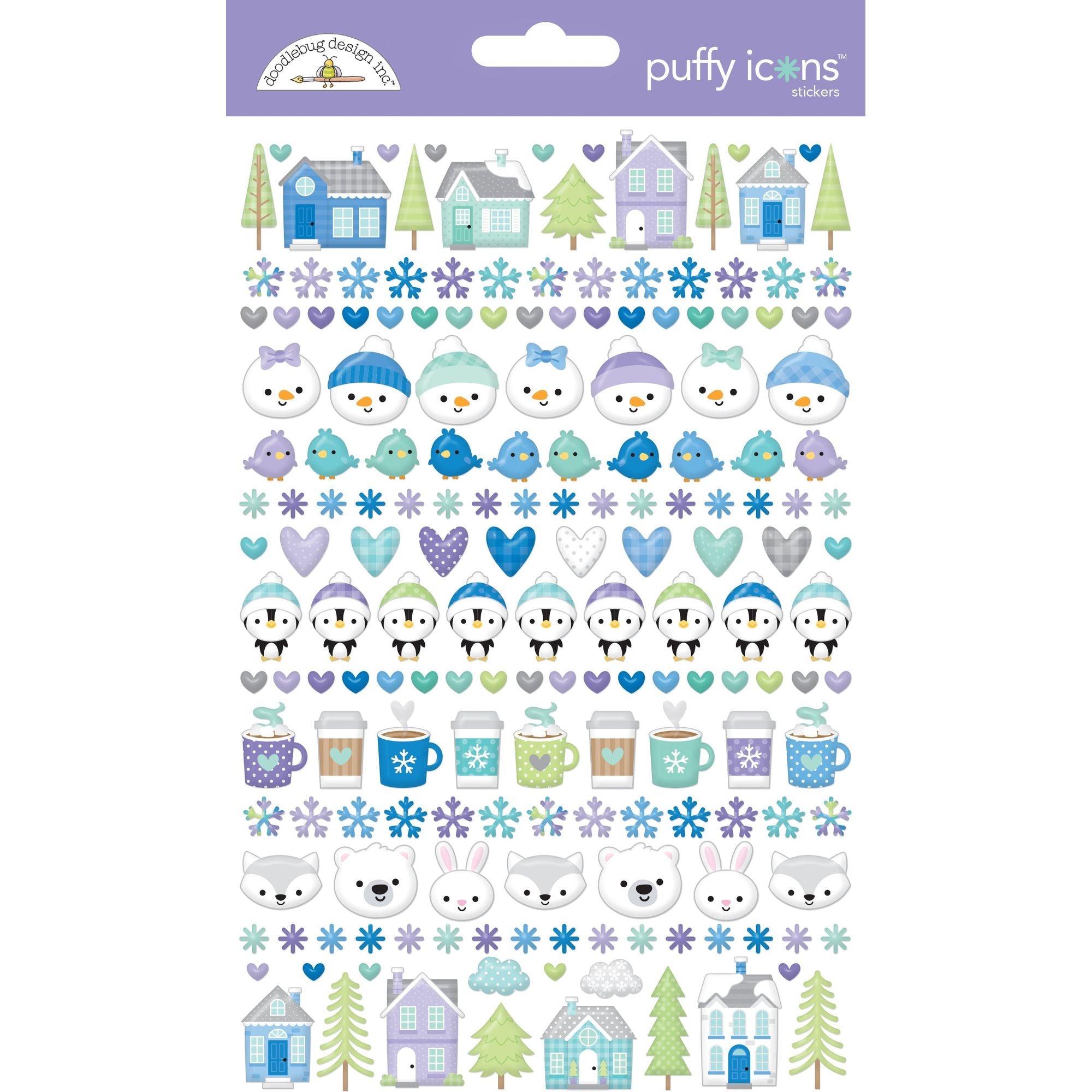 Doodlebug Snow Much Fun Puffy Stickers 8359