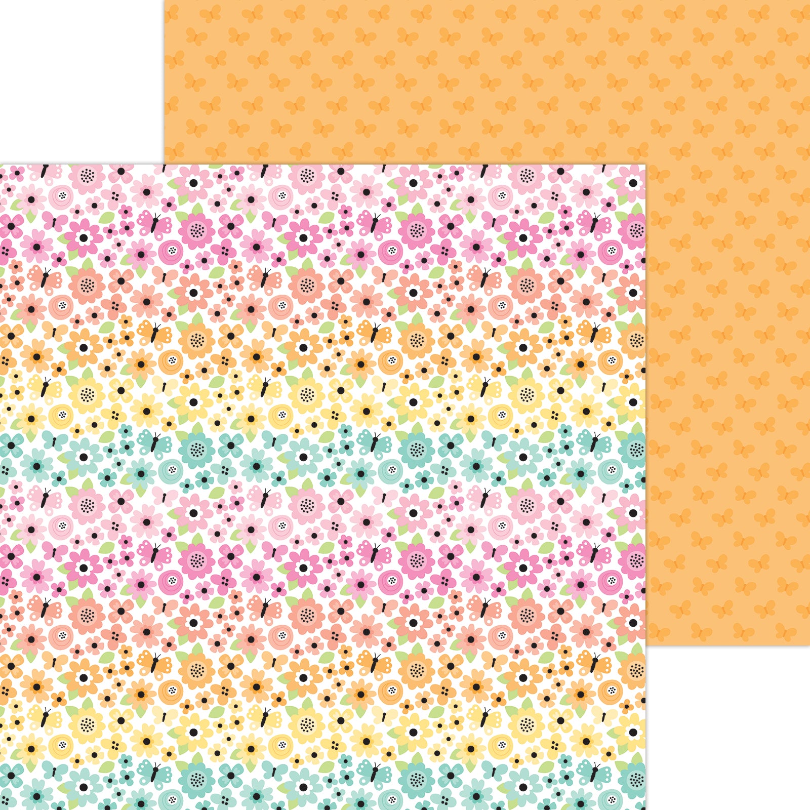 Doodlebug Butterfly Kisses 12x12 Inch Paper Pack 8821