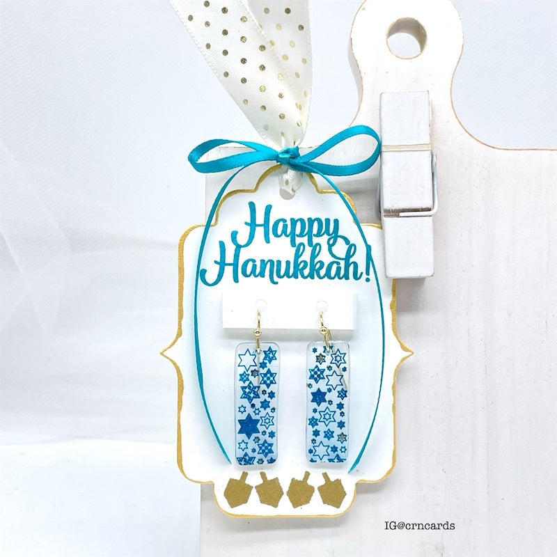 Simon Says Stamps And Dies 8 Nights set696en All The Joy Hanukkah Earrings