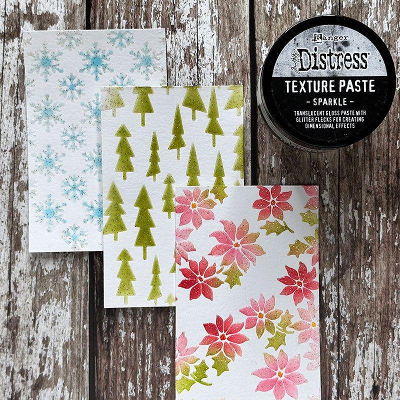 Tim Holtz Distress Holiday Texture Paste Sparkle Ranger tsck84495 Christmas Cards | color-code:ALT04