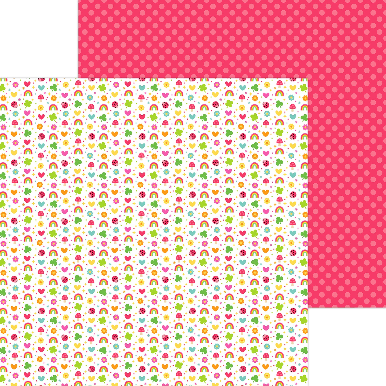 Doodlebug Lucky Me 12x12 Inch Paper Pack 9046 lucky charm