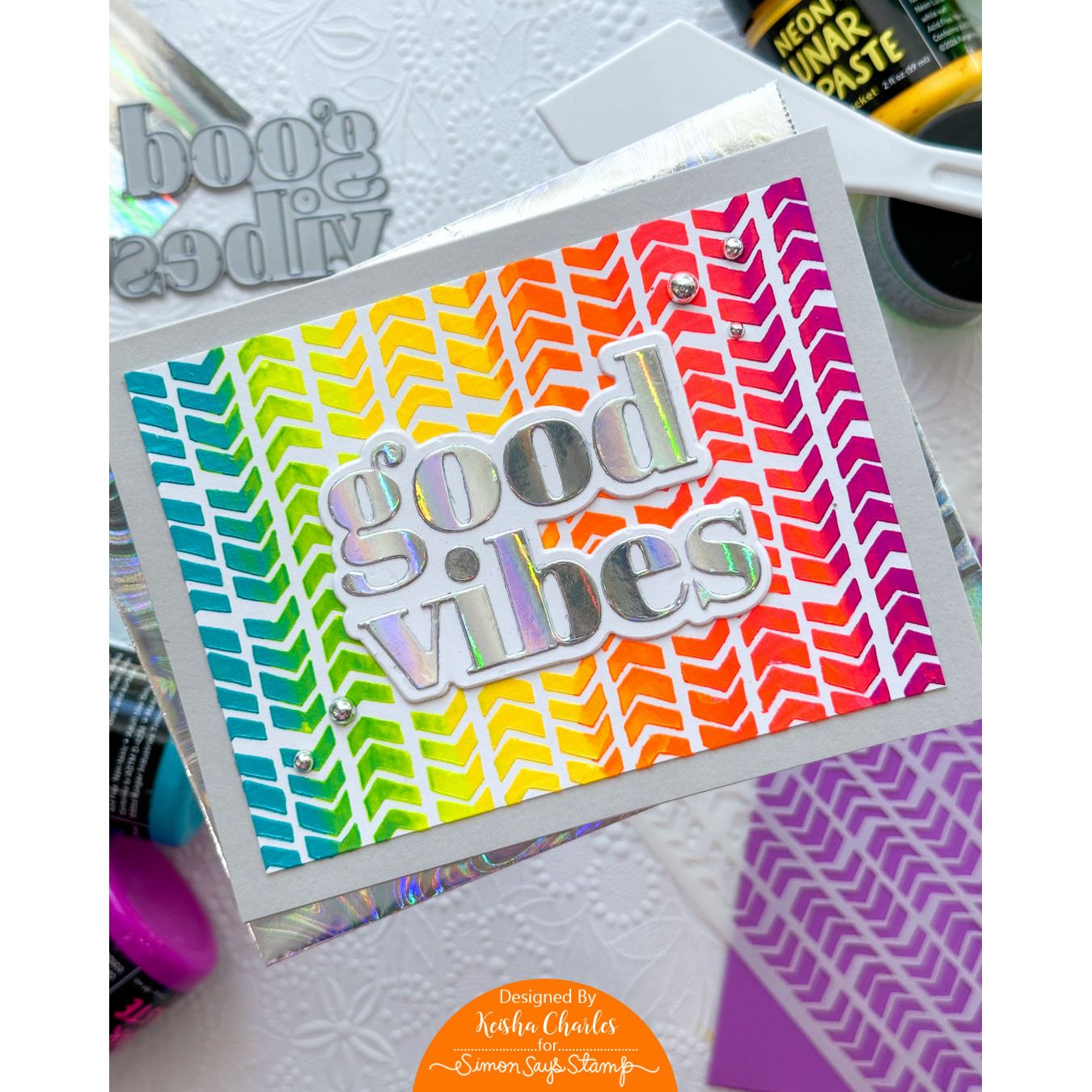 Ranger Simon Hurley Tangent Lunar Paste hua86185 Good Vibes Friendship Card | color-code:ALT03