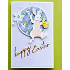 Memory Box Hippity Hoppity Bunny Dies 94728 shaker window