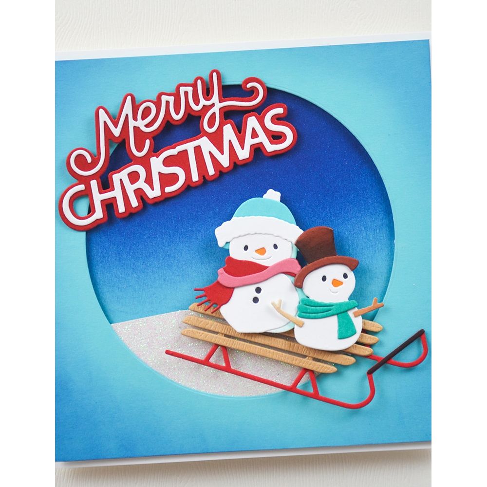 Memory Box Stylish Snowmen Trio Dies 94918