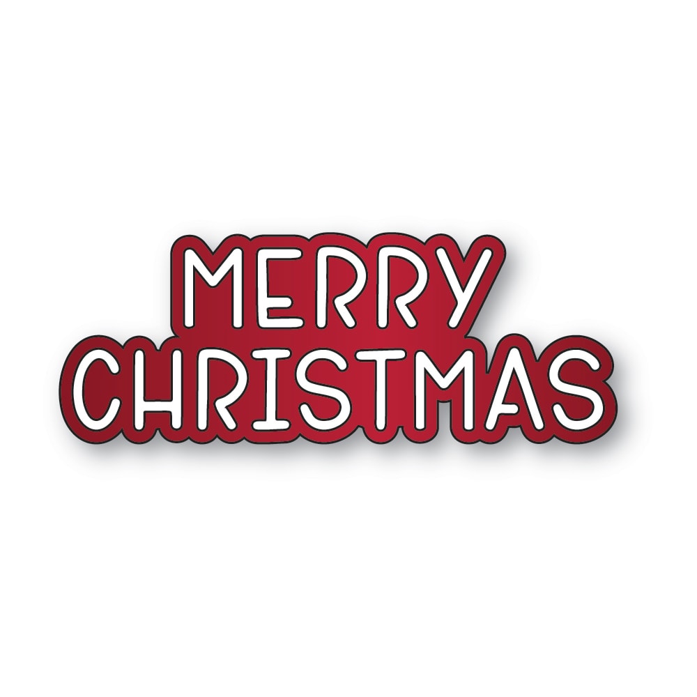 Memory Box Merry Christmas Marker Script Dies 94921
