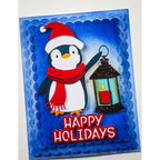 Memory Box Happy Holidays Marker Script Dies 94927