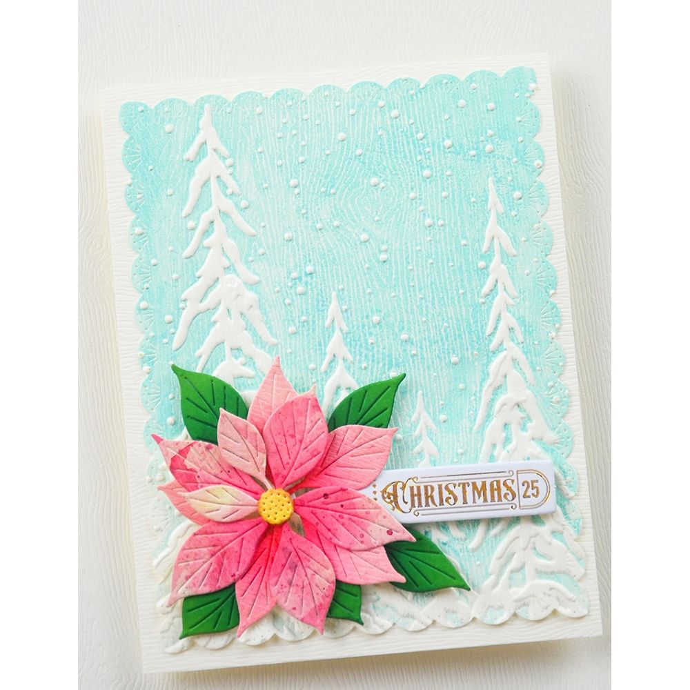Memory Box Brilliant Poinsettia Dies 94932