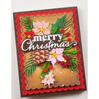 Memory Box Merry Christmas Stylish Script Dies 94936